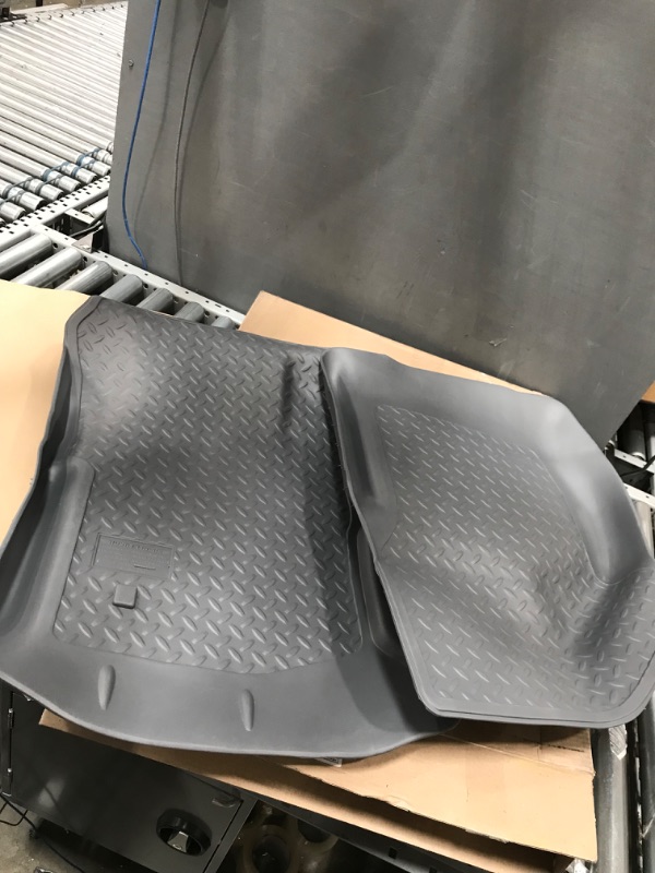 Photo 2 of Husky Liners Classic Style Series | Front Floor Liners - Grey | 33852 | Fits 2000-2007 Ford F250/350 Crew/SuperCab/Standard 2 Pcs Fits All Cab Styles Classic Style Front Floor Mats Grey