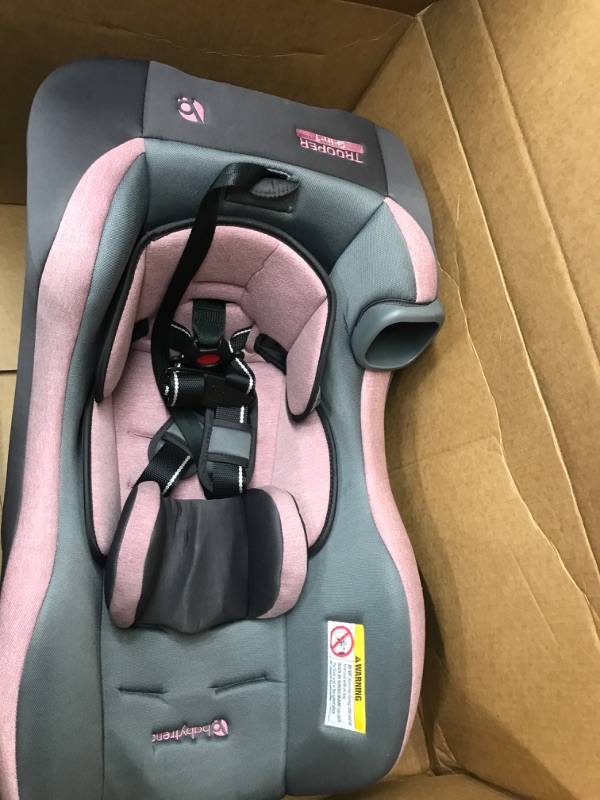 Photo 3 of Baby Trend Trooper 3-in-1 Convertible Car Seat, Cassis Pink