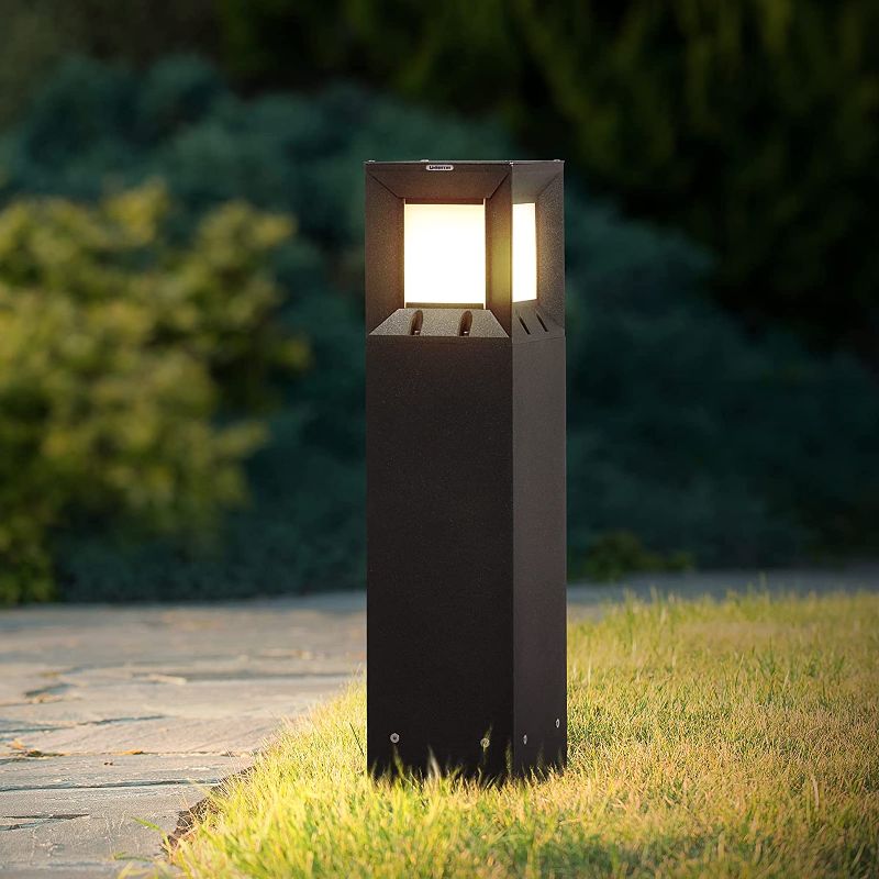 Photo 1 of *Scratched-Minor Cosmetic Damage* Linkmoon Landscape Path Light with IP54 Waterproof Luxury 3000K LED Lighting, 32 Inches Modern Outdoor Bollard Lighting for Lawn, Patio, Courtyard and Driveway Decoration
