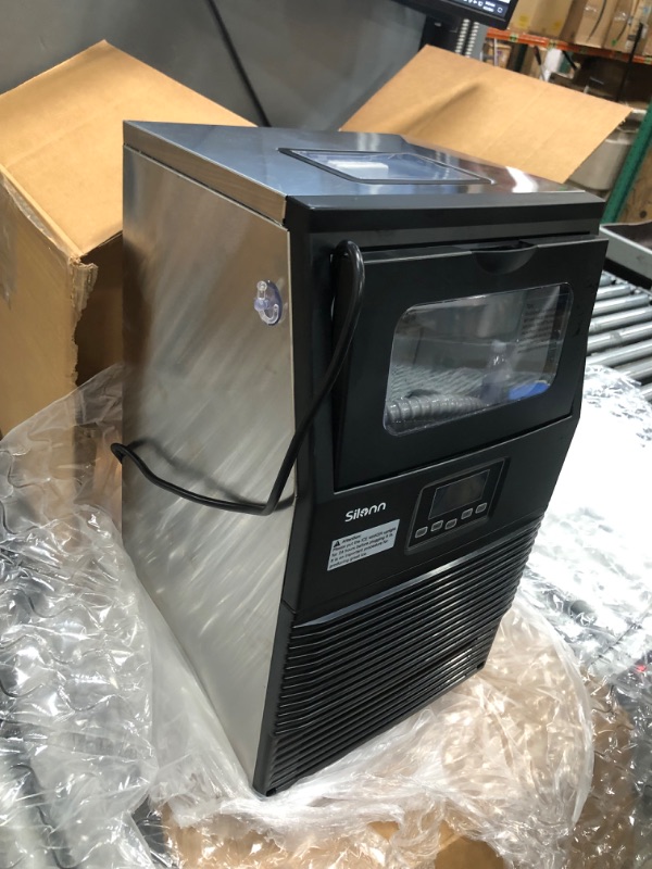 Photo 3 of Silonn Commercial Ice Maker Commercial Sonic Ice Maker Nugget Ice Machine Clear Ice 66 Lbs in 24 hrs with 8 lbs Ice Storage Capacity
