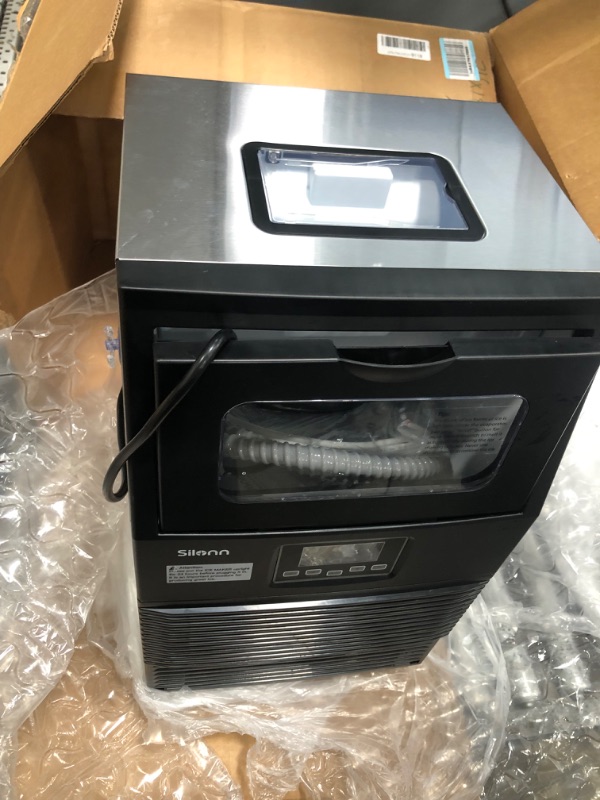 Photo 4 of Silonn Commercial Ice Maker Commercial Sonic Ice Maker Nugget Ice Machine Clear Ice 66 Lbs in 24 hrs with 8 lbs Ice Storage Capacity
