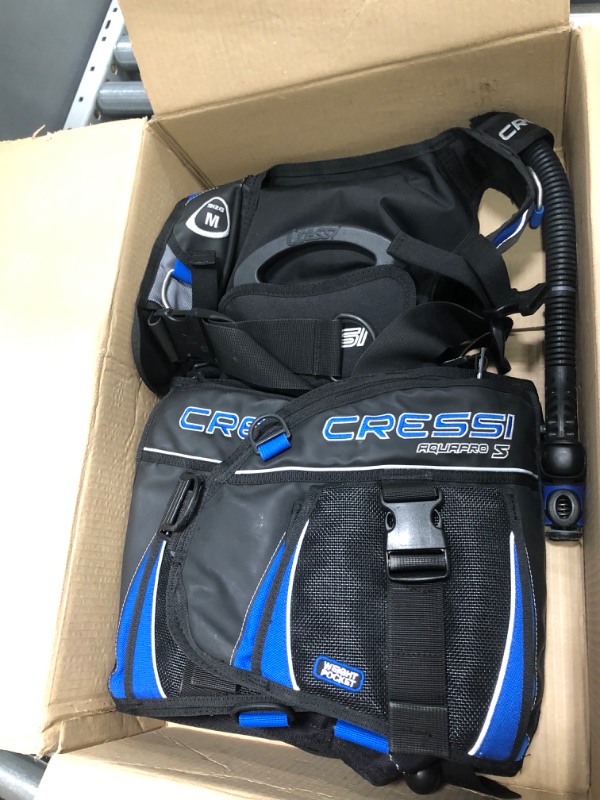 Photo 2 of Scuba Diving Full Vest Inflation BCD - New Comfortable Waistband - Completely Foldable for Traveling - Aviator: designed in Italy by Cressi Medium