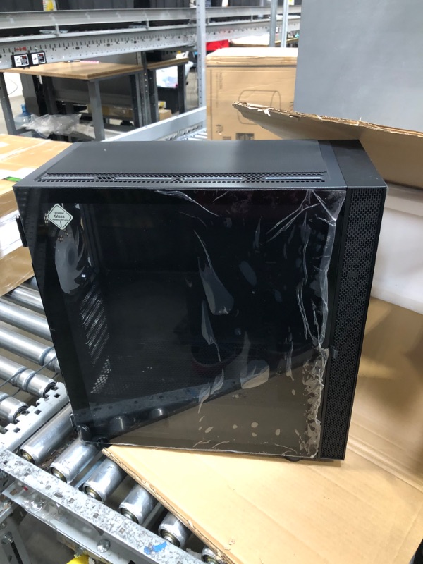 Photo 3 of DARKROCK Caspian Mid-Tower E-ATX Gaming PC Case, Top 360mm Radiator Support, Pre-Installed Front 3X 140mm & Rear 120mm ARGB Fans and Controller Hub, Tempered Glass Front & Side Panel