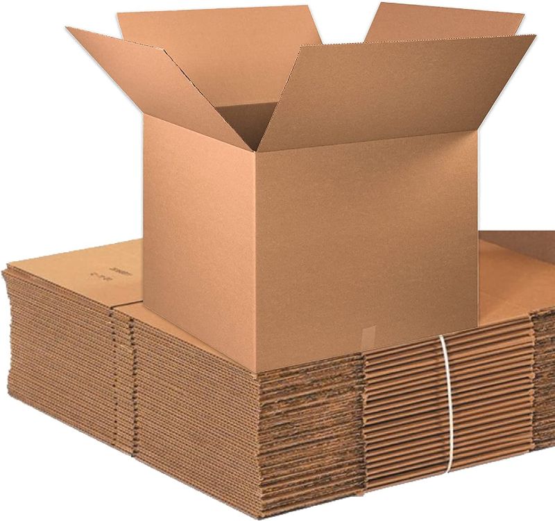 Photo 1 of BOX USA Moving Boxes Large 30"L x 30"W x 25"H, 5-Pack | Corrugated Cardboard Box for Packing, Moving and Storage 303025