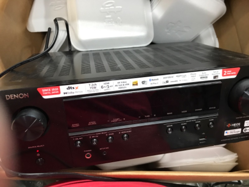 Photo 1 of Very used *** Denon AVR-S760H 7.2-Channel Home Theater AV Receiver 8K Video Ultra HD 4K/120 - (Renewed)