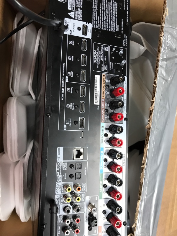 Photo 3 of Very used *** Denon AVR-S760H 7.2-Channel Home Theater AV Receiver 8K Video Ultra HD 4K/120 - (Renewed)