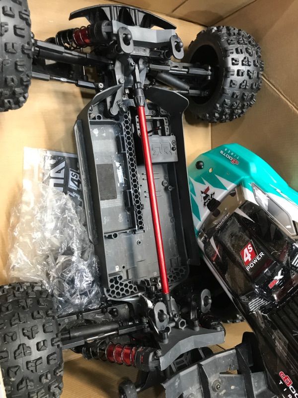 Photo 6 of ARRMA RC Truck 1/10 KRATON 4X4 4S V2 BLX Speed Monster Truck RTR (Batteries and Charger Not Included), Teal, ARA4408V2T1