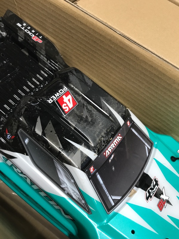 Photo 2 of ARRMA RC Truck 1/10 KRATON 4X4 4S V2 BLX Speed Monster Truck RTR (Batteries and Charger Not Included), Teal, ARA4408V2T1