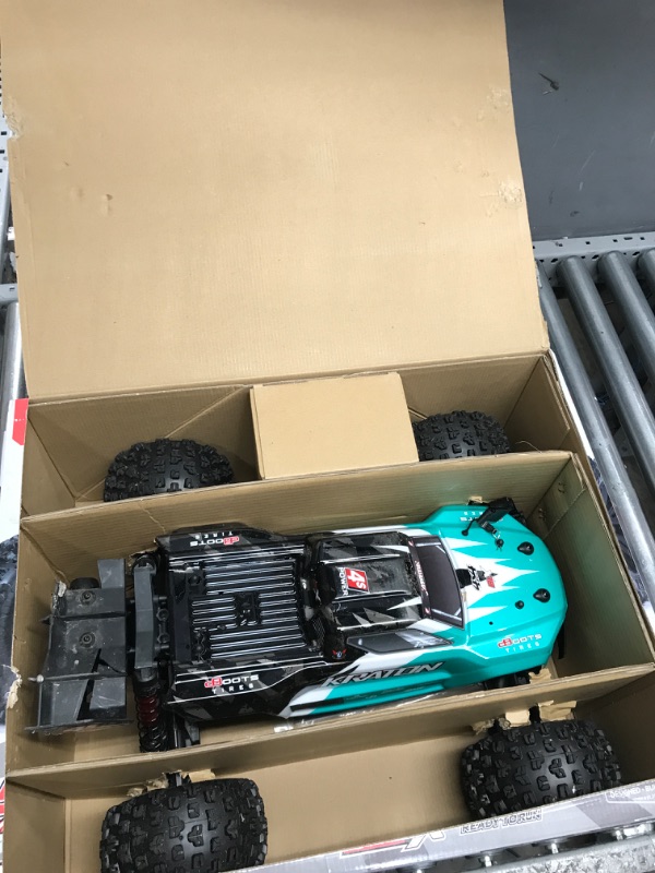 Photo 1 of ARRMA RC Truck 1/10 KRATON 4X4 4S V2 BLX Speed Monster Truck RTR (Batteries and Charger Not Included), Teal, ARA4408V2T1