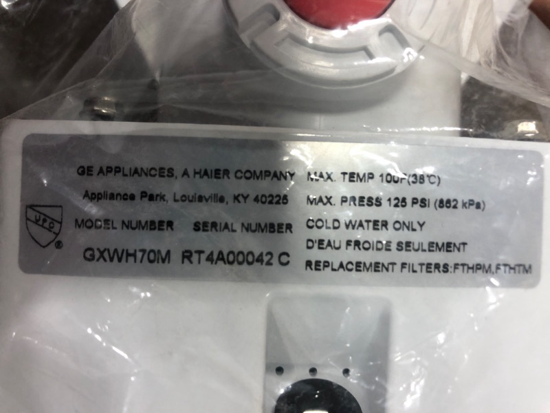 Photo 1 of GE Smart Home Water Filter System | Premium Water Filtration System Reduces Lead, Rust & More | Wifi Enabled | Install Kit & Accessories Included | Replace Filters (FTHLM, FTHTM, FTHPM) Every 3 Months