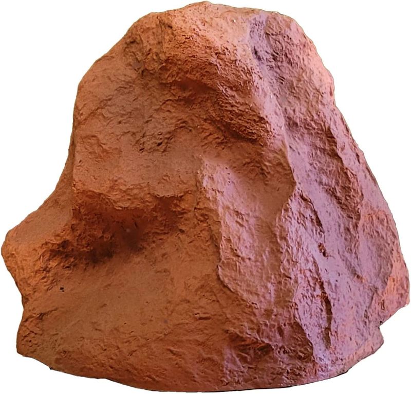 Photo 1 of *DIFFERENT FROM STOCK PHOTO* Faux Rock Cover Fake Rock Faux Skimmer Rock Landscape Rock Flat Artificial Rock Cover (Large, Red, 1)