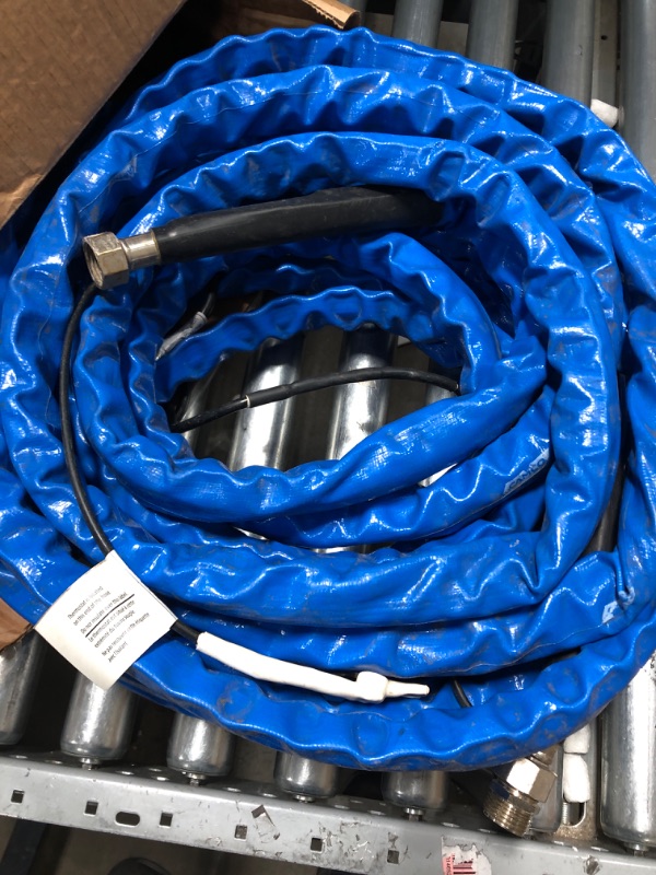 Photo 2 of Camco Heated Drinking Water Hose, - 20° F, 50-Foot, 5/8-Inch ID (22912-A) 50' Cold Weather (Freeze Protection to - 20?F) Frustration-Free Packaging