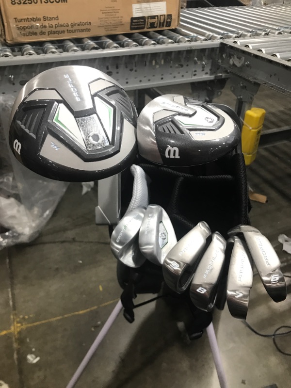 Photo 21 of * USED*   WILSON Women's Profile Platinum Complete Golf Package Set
Size	Regular
Color	Gray/Teal
Golf Club Flex	Regular
Hand Orientation	Right Hand
Material	Composite
Brand	WILSON
Shaft Material	Graphite
