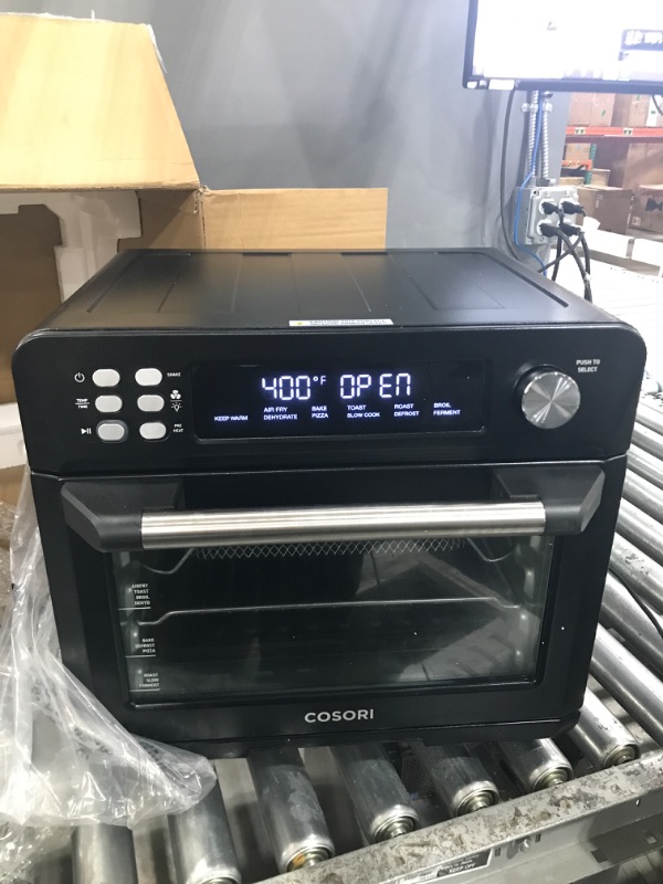 Photo 3 of ****TESTED/ TURNS ON*** Cosori Air Fryer Toaster Oven XL 26.4QT, 12-in-1, Roast, Bake, Broil, Dehydrator, Recipes & Accessories Included, Large Convection Countertop Oven