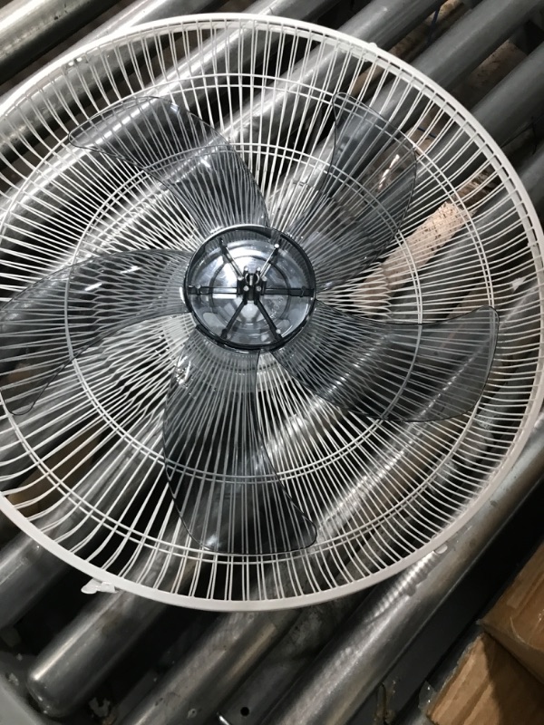 Photo 3 of 16" High Velocity Wall Mount Fan with 5 Blades, 3 Speeds, 90° Oscillating