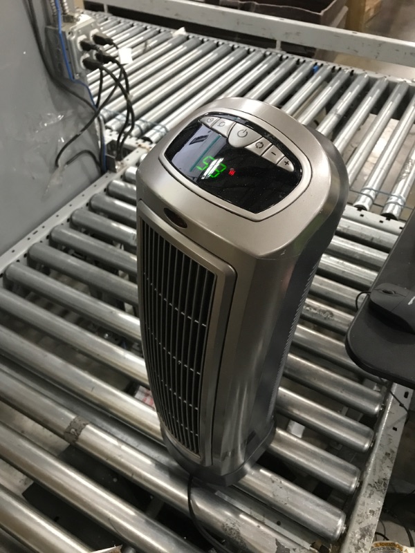 Photo 2 of Lasko 1500W Digital Ceramic Space Heater with Remote, 755320, Silver