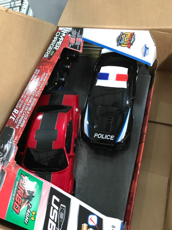 Photo 1 of Jada Toys Hyperchargers 1:16 2020 Ford Mustang Shelby GT500 & 2019 Dodge Challenger SRT Remote Control Car, Toys for Kids and Adults