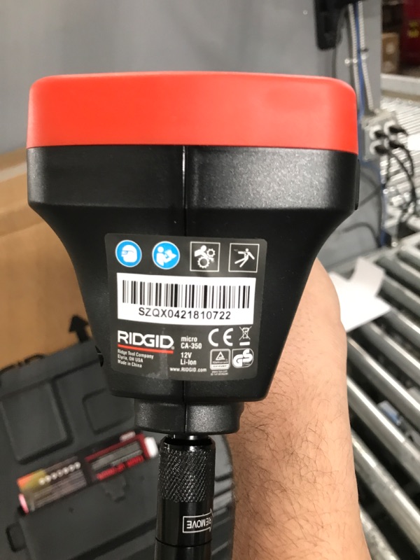 Photo 13 of RIDGID 40798 SeeSnake MicroReel Video Inspection System with CA-350 Plumbing Snake Camera Monitor