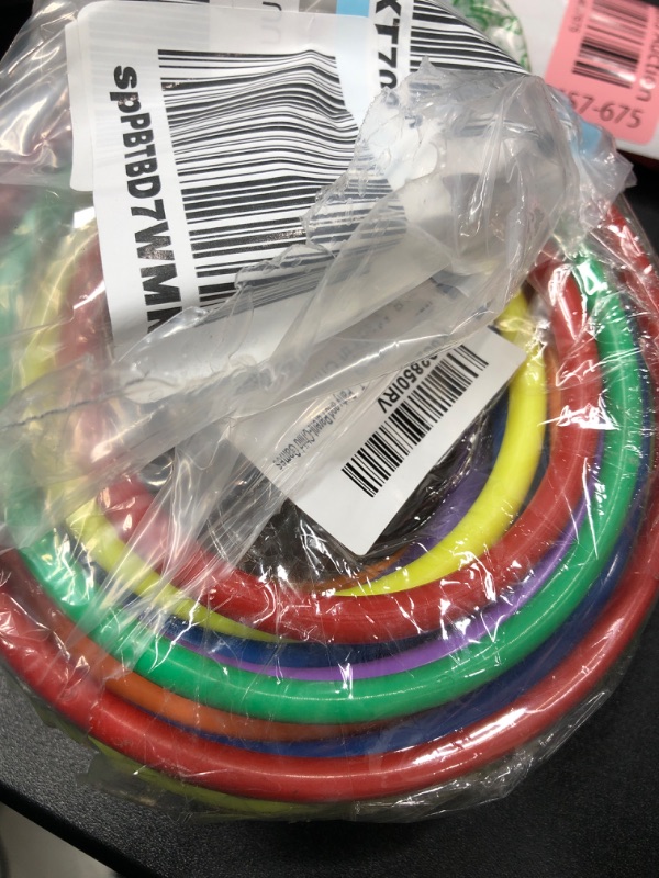 Photo 2 of 24 pcs plastic ring toss game set rings 