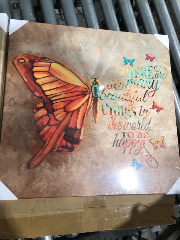 Photo 1 of 20x20 butterfly wall art 