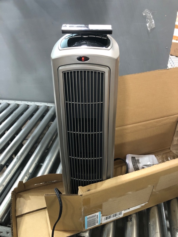 Photo 2 of Lasko 1500W Digital Ceramic Space Heater with Remote, 755320, Silver