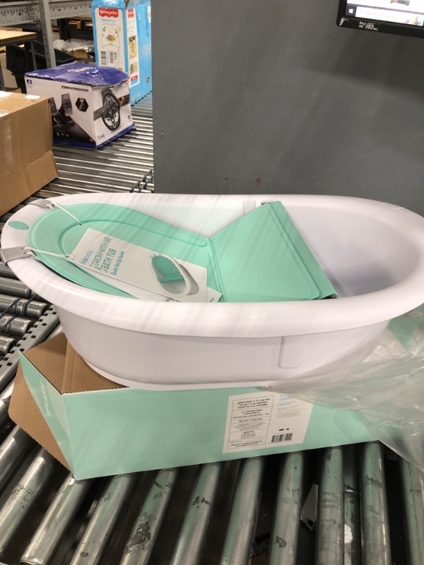 Photo 3 of 4-in-1 Grow-with-Me Bath Tub by Frida Baby Transforms Infant Bathtub to Toddler Bath Seat with Backrest for Assisted Sitting in Tub