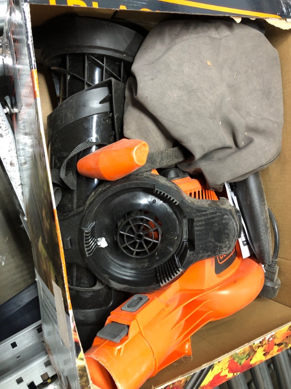 Photo 2 of *** NOT ABLE TO TEST*** Black & Decker Bv3600 - 12 Amp Blower/Vacuum