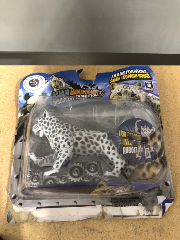 Photo 2 of Forest & Twelfth Snow Leopard 5" Animal Toys – Transforming Action Figure – Changes from a Detailed Animal Toy to a Unique Robot Toy in Seconds – Great Gift for Both Girls and Boys (Snow Leopard)