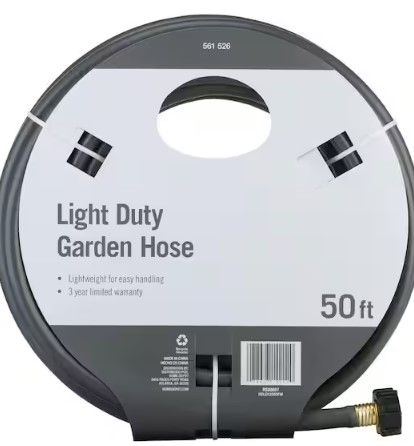 Photo 1 of 1/2 in. x 50 ft. Light Duty Garden Hose
