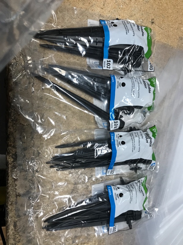 Photo 1 of 0-30 GPH Adjustable Bubbler on Spike 360-Degree (5-Pack) 4 PACKS 