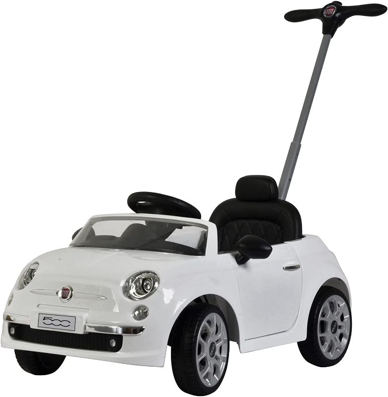 Photo 1 of Best Ride On Cars Fiat 500 Push Car, White 37 x 19 x 12 inches