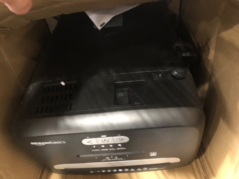 Photo 1 of Amazon Basics 12 Sheet Micro-Cut Paper,Credit Card and CD Shredder for Office/Home & Paper Shredder 
