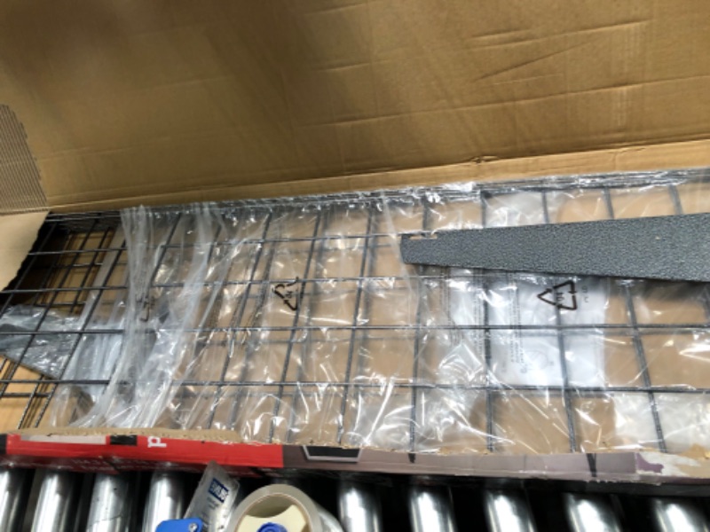 Photo 3 of **USED** HyLoft 45-Inch by 15-Inch Steel Wall Shelf for Garage Storage, Low-Profile Brackets, Hammertone, 2-Pack 