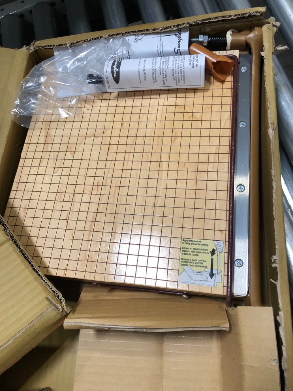 Photo 1 of Swingline Paper Trimmer, Guillotine Paper Cutter, 12" Cut Length, 15 Sheet Capacity, ClassicCut Ingento (1132)