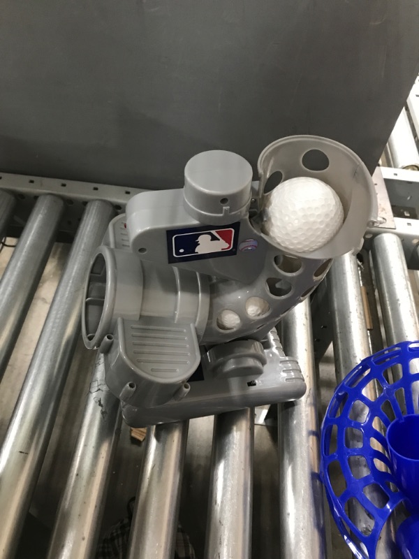 Photo 1 of Franklin Sports MLB Electronic Baseball Pitching Machine – Height Adjustable – Ball Pitches Every 7 Seconds Pitching Machine (Includes 6 Balls)