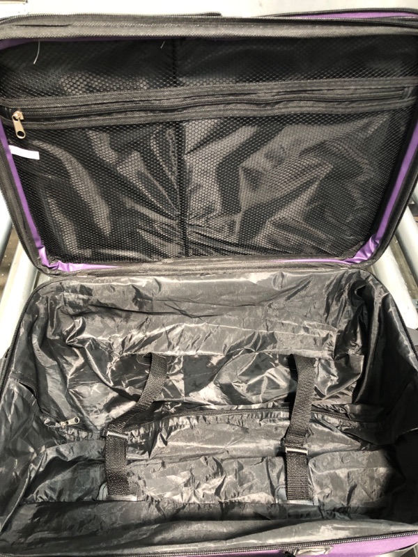 Photo 4 of  Rockland Fashion Expandable Softside Upright Luggage Set, Purple, 2-Piece (14/19)
