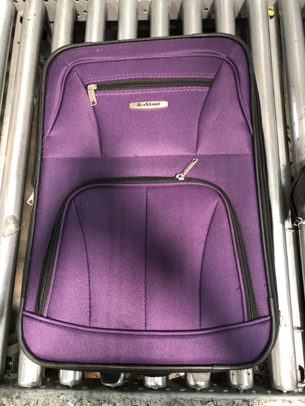 Photo 2 of  Rockland Fashion Expandable Softside Upright Luggage Set, Purple, 2-Piece (14/19)
