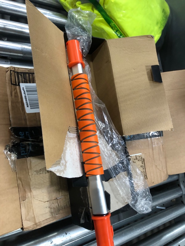 Photo 2 of INCOMPLETE AstroAI 47.2" Ice Scraper and Extendable Snow Brush for Car Windshield with Foam Grip and 360° Pivoting Brush Head for Christmas Car Auto Truck SUV(Orange) Medium orange
**RODONLY, MISSING SCRAPER AND REST OF ACCESSORIES**