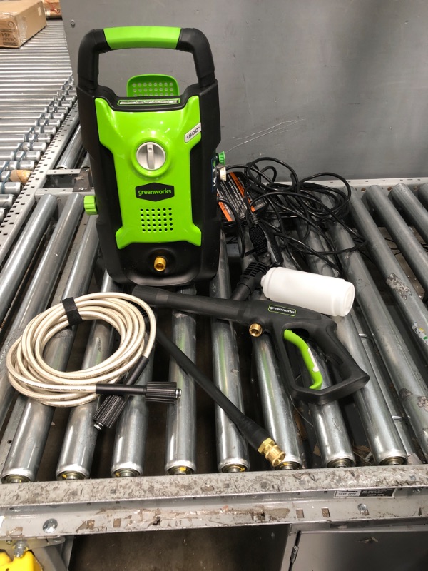 Photo 1 of Greenworks 1500 PSI 1.2 GPM Pressure Washer (Upright Hand-Carry) PWMA Certified