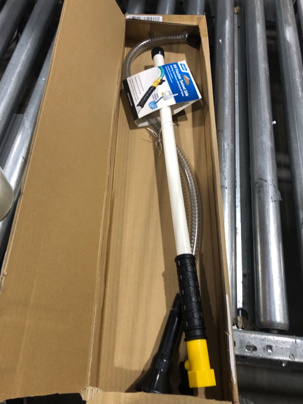 Photo 2 of Camco RV Flexible Swivel Stik with Shutoff Valve - Creates Powerful Cleaning Action that Dislodges and Flushes Stubborn Waste Deposits and Combats Odors (40074), 55-1/2 Inch Flexible Swivel Stik Tank Rinser Standard Packaging