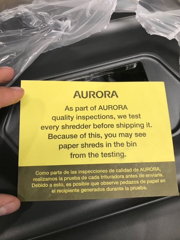 Photo 4 of Aurora Professional Grade High Security 12-Sheet Micro-Cut Paper/ CD and Credit Card Shredder/ 60 Minutes Continuous Run Time 12-Sheet Micro-cut Shredder