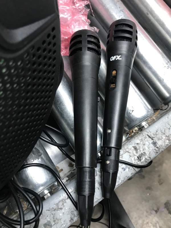 Photo 1 of PBX-800TWS 8-Inch Bluetooth Stereo PA System Comes with 2X 8 Speakers and 2X Stands, 2X Microphones, and a Remote Control