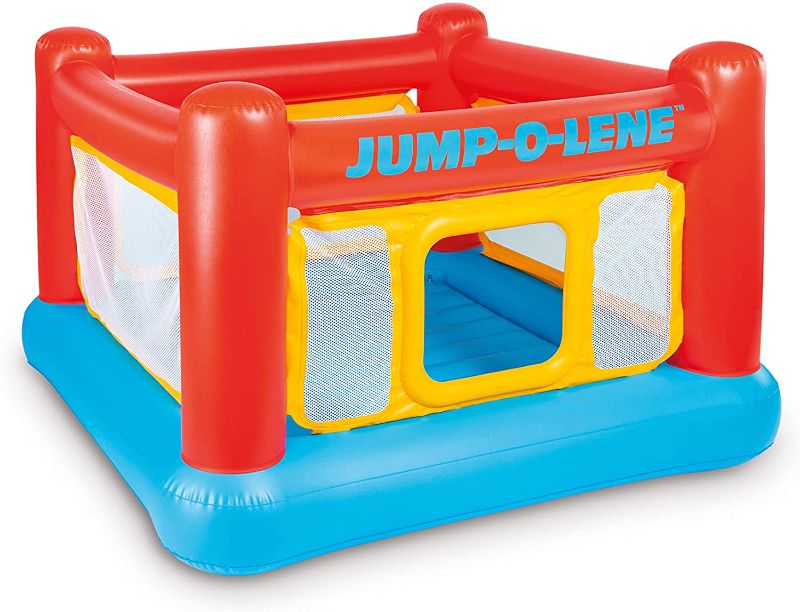 Photo 1 of 
Intex Inflatable Jump-O-Lene Playhouse Trampoline Bounce House for Kids Ages 3-6 Pool Red/Yellow, 68-1/2" L x 68-1/2" W x 44" H
