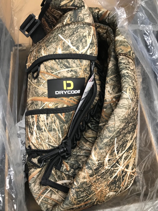 Photo 1 of DRYCODE Chest Waders for Men with 1600g Boots, Waterproof Insulated Duck Hunting Waders for Fishing, Snow, Camo Regular-8 Real Reed
