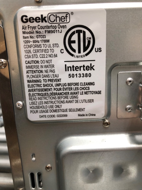 Photo 1 of Air Fryer + Convection Toaster Oven by Cuisinart, 7-1 Oven with Bake, Grill, Broil & Warm Options, Stainless Steel, TOA-60
