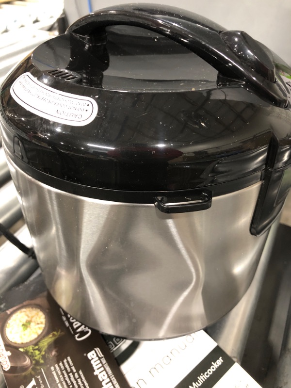 Photo 3 of Aroma Housewares ARC-914SBD Digital Cool-Touch Rice Grain Cooker and Food Steamer, Stainless, Silver, 4-Cup (Uncooked) / 8-Cup (Cooked) Basic