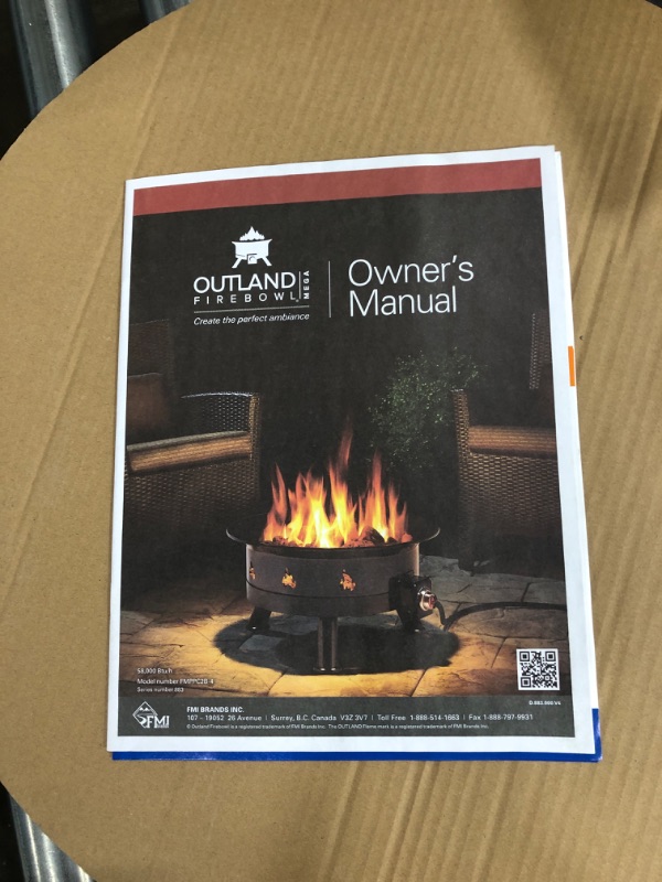 Photo 3 of "MISSING GARBAGE BIN Outland Living Firebowl 883 Mega Outdoor Propane Gas Fire Pit with UV and Weather Resistant Durable Cover, 24-Inch Diameter 58,000 Thetford 36773 Propane Gas Fire Pit + 