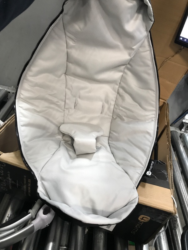 Photo 5 of 4moms mamaRoo 4 Multi-Motion Baby Swing + Safety Strap Fastener, Bluetooth Baby Swing with 5 Unique Motions, Nylon Fabric, Grey