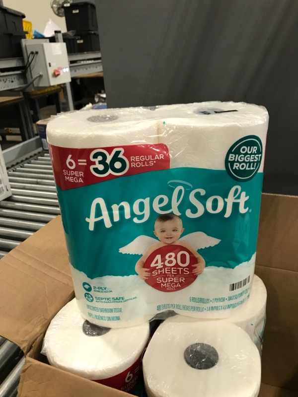 Photo 3 of Angel Soft Toilet Paper, 24 Super Mega Rolls