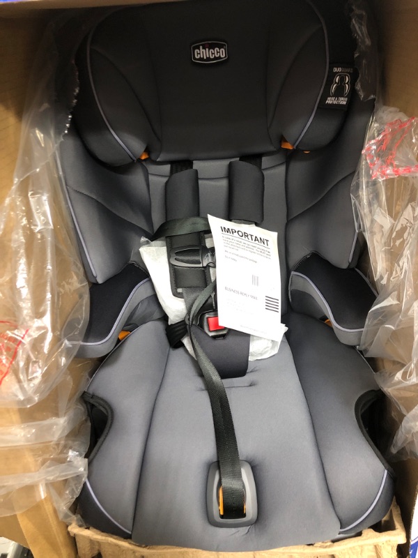 Photo 2 of Chicco MyFit Harness + Booster Car Seat, 5-Point Harness Car Seat and High Back Booster Seat, For children 25-100 lbs. | Fathom/Grey/Blue Fathom/Grey/Blue MyFit